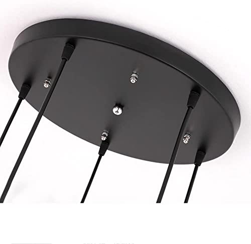 Image of 3-Light Cluster Black Cage Hanging Pendant Ceiling Lamp Jhoomar for Home Decorative Modern Style Lighting Indoor Fixture for Bedroom Living Room Dining Table (Bulb not Included)