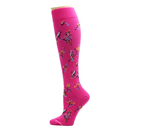 Image of Dr. Motion 3 Pairs Light Summer Bright Fun Graduated Compression Women's Knee-Hi Socks