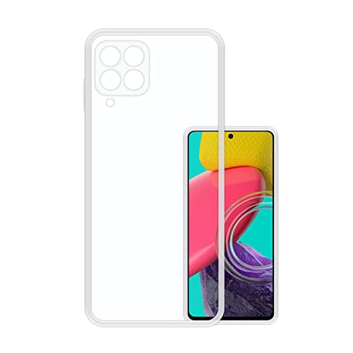 Image of COVERBLACK Soft Rubber Silicon Clear Back Cover Compatible Model for Samsung Galaxy M53 5G - Transparent