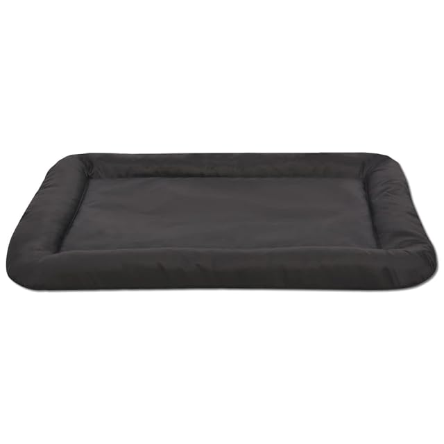 Foto 5 de 5 de vidaXL Colchón Cama de Perros Lavable Cómoda Tamaño L Negra Mascotas Animales