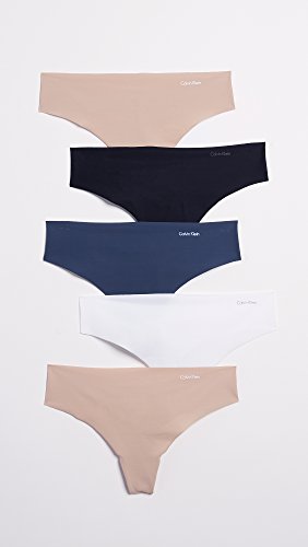 Image of Calvin Klein Women's Invisibles Seamless Thong Panties (5 Pack)