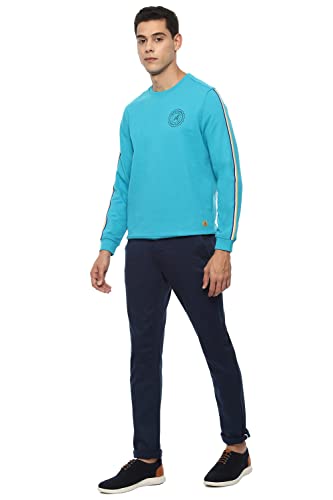 Image of Van Heusen Men's Cotton Blend Round Neck Hoodie