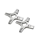 2 Doppelseitige Fleischwolfmesser Nr. 5 Klinge, Kompatibel Mit Bosch, MFW22010 3502W 3630A CNFW3A, Kompatibel Mit Zelmer, 586.5 ZMM0805 Schleifklingen