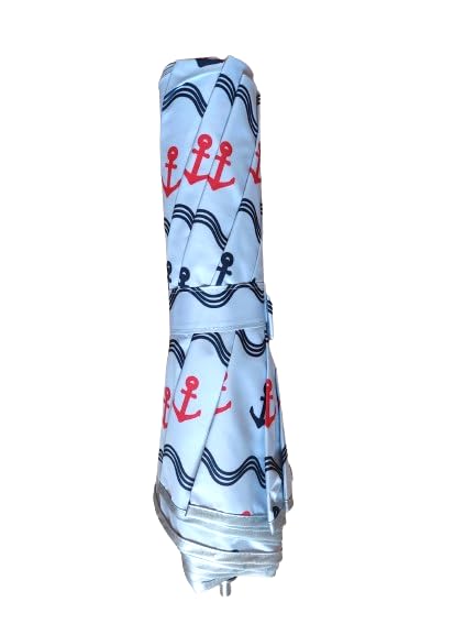 ECLIPSE - Sombrilla de playa plegable, perfecto para viaje, moto, mochila.. 1KG, 39CM cerrado -134 Ø, UPF30