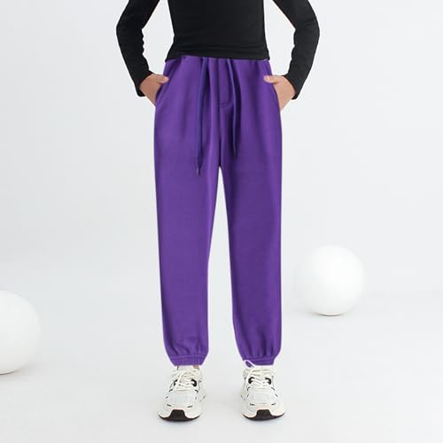 Fleece Sweatpants for Boys Girls Kids Unisex Basic Solid Jogger Pants Drawstring Casual Warm Sweat Pants with Pockets3