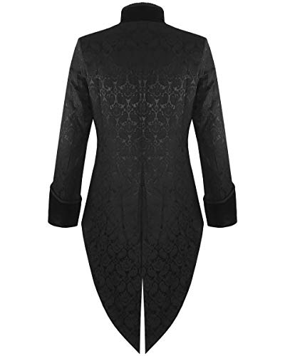 Darkrock Mens Steampunk Tailcoat Jacket Velvet Gothic VTG Victorian/Tail Coat2