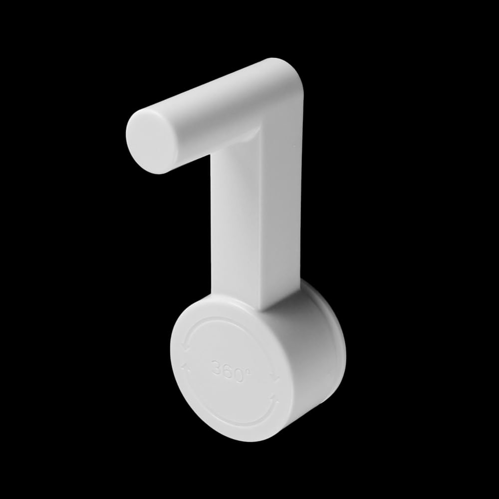 VOANZO 2 Piece Door Handle Lock Door Blocker White Door Lock Without Drilling Bedroom Door Lever Lock Pet Proof Door Opener Latch - Image 3