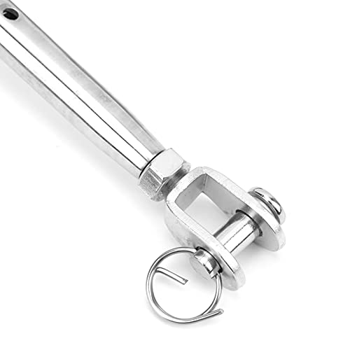 Juego de 2 tensores Quijada y Quijada de acero inoxidable, durable para ajustar la tensión de cables de acero miniatura 3