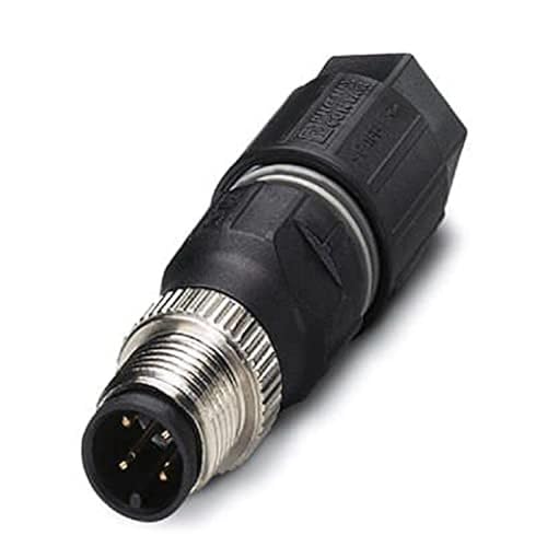 Phoenix Contact SACC M12 Round Connector Plug 4-Pin Cable Assembly, Terminal Connection IP65, IP67