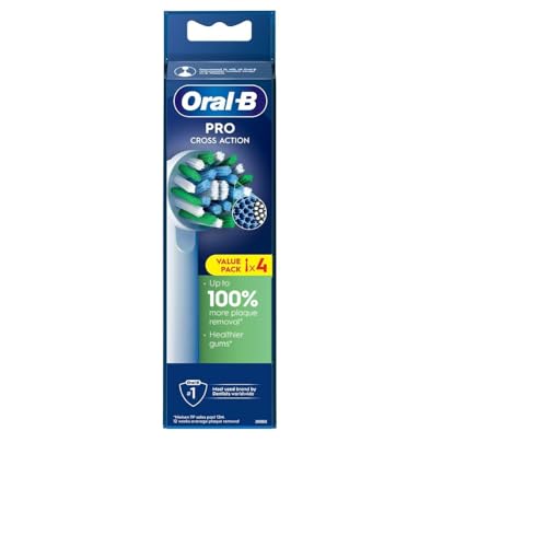 oral b cross action electric toothbrush replacement brush heads refill 4count