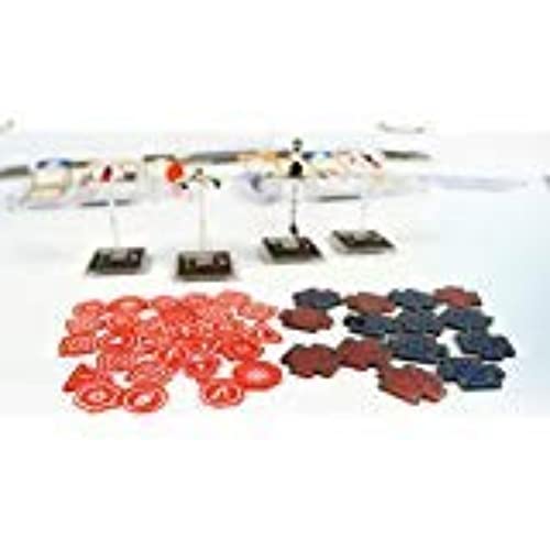 e-Raptor-Juego de Mesa Token and Markers X-Wing Complete Tokens, Color Azul (ERAPT74)