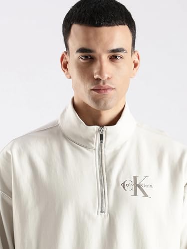 Image of Logo Oversized Fit Cotton Sweatshirt