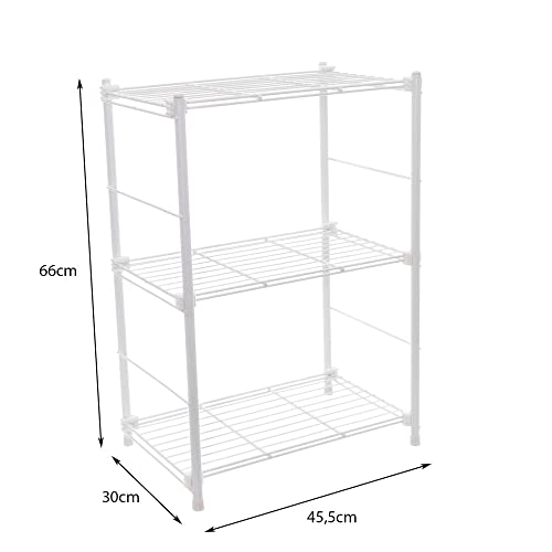 Estante Evolutiva Média, Metaltru, Branco