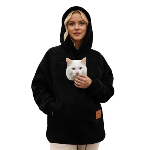 Sweat à capuche femme chaud contre le froid de l'hiver | Pull uni confortable