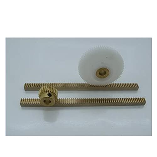 TMP1105 1pc Width High 4x8/5x10 Brass Spur Gear Rack Right Teeth L1000mm Brass Black Oxide CNC Parts Modulus 0.5m (Color : 4 and 8, Guide Length : 1000mm)