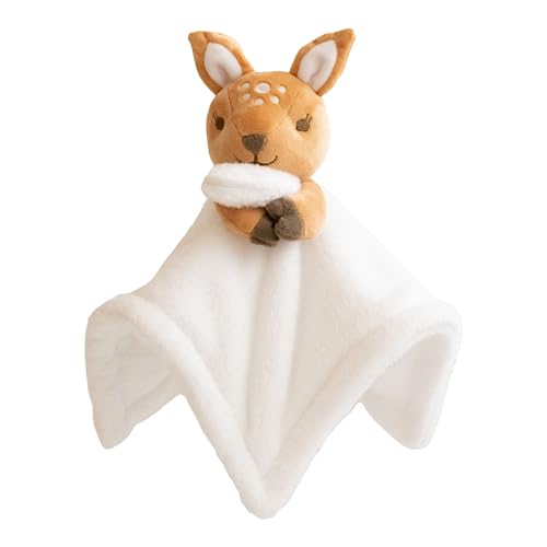 Image of MCMUSHY 12'' Deer Baby Lovey Security Blanket Plush Animal Comforter Toy for Baby Newborn Toddler Child, Parent01