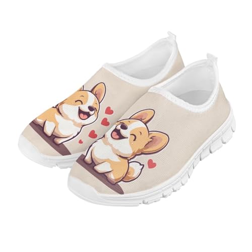 Doojoayie Little Girls Slip-On Walking Shoes for Kids Active Running Play