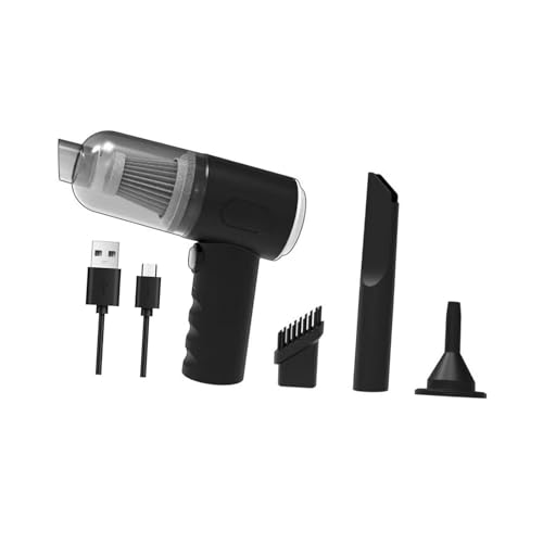 PETSOLA Aspiradora Compacta Portátil para Coche Y Hogar Limpiador de Alta Potencia Accesorio Automotriz Mini con Tubo de Succión Material PP Adecuada para Car