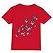 Joctoh Kids 4th of July T Shirt Girls Patriotic Butterfly Shirts Toddler Red White Blue Tees Girl American Flag Red Clothes 2-3 Years