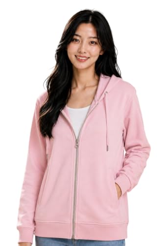 Image of ADBUCKS Women's Cotton Winter Jacket Sweatshirts Casual Drawstring Clothes Zip Up Hoodie With Front Pocket Ii Womens Hoodies Ii Womens Jacket Ii Winter Sweater Hoodie For Women & Girls