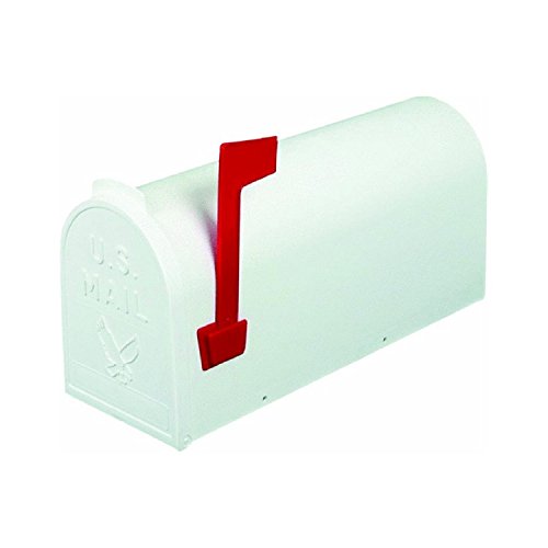 Flambeau T-R4503WT Standard Classic Mailbox, Rural Style, #1, White