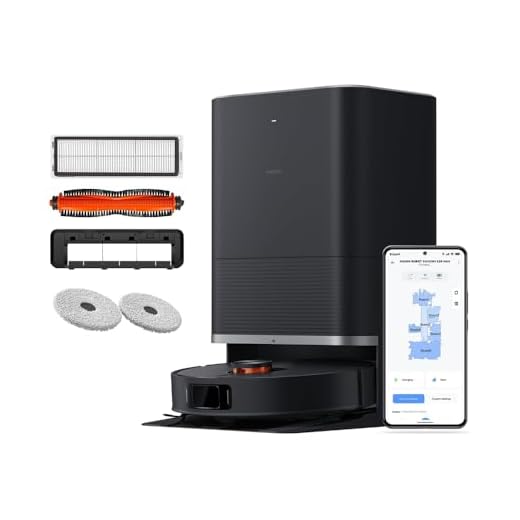 Xiaomi Robot Vacuum X20 Max, Base Tout-en-Un avec Lavage Auto à Eau Chaude & séchage, 8000Pa d'aspiration, Bras Extensible, LDS, Brosse Anti-nœuds, détection de Tapis, app Mi Home