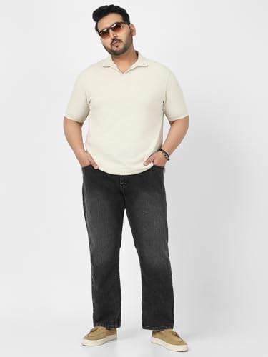 Image of Urbano Plus Men's Straight Fit Mid Rise Jeans