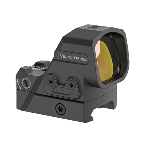 Vector Optics Genii Frenzy 1x24x29 6MOA Red Dot Reflex Sight for Pistol w/Extra-Large Window Auto Shut-Down Side-Mounted Battery 7075 T6 Aluminum IPX7 Compatible with RMR SCRD-76
