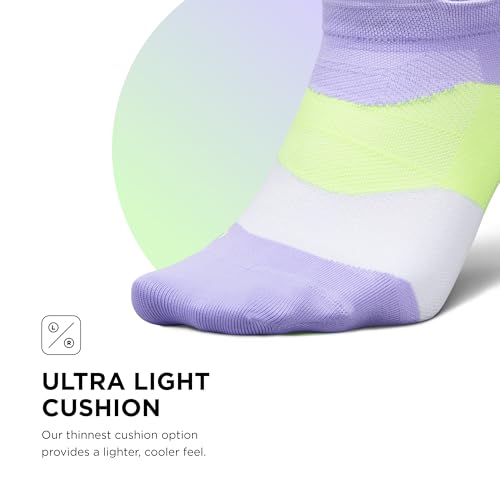 Image of Feetures Elite Light Cushion Mini Crew Sock - Sport Sock with Targeted Compression