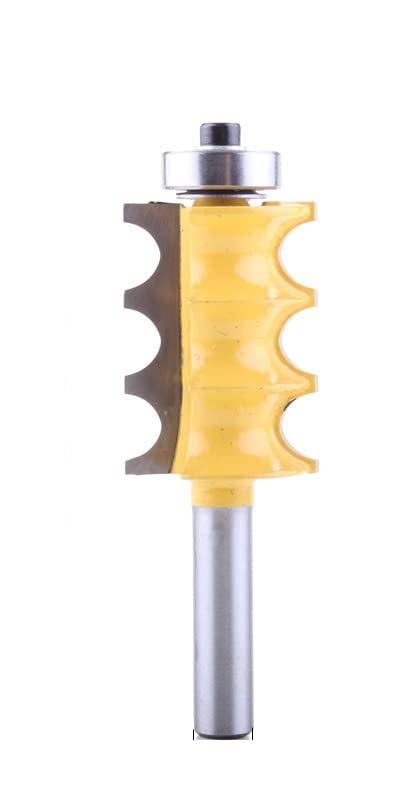 1 broca de enrutador de moldeo de columna/perla triple con vástago de 8mm