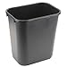 7 gal. Rectangular Black Trash Can