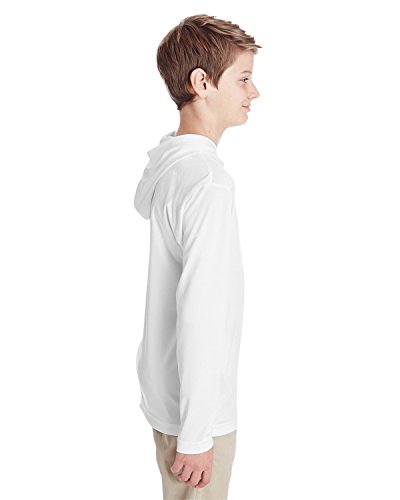 Team 365 Youth Zone Performance Hoodie S WHITE3