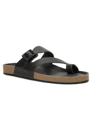 Image of Bata 8755 NEW BIO MILLED E: Men's Maroon Casual Slip-On Thong Slippers for Stylish Comfort