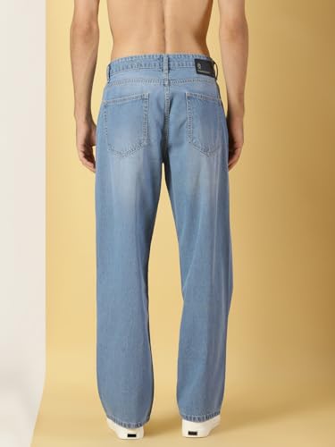 Image of Thomas Scott Men's Mid Rise Relaxed Jeans (Tsj072-80 Mid Blue3