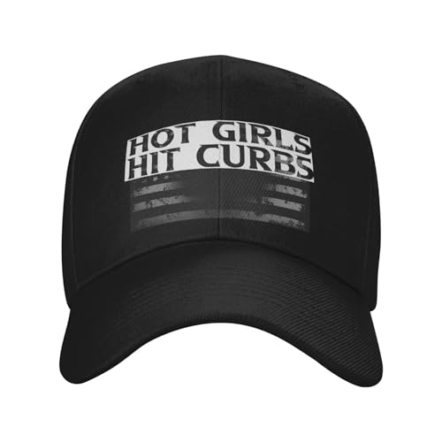 Hot Girls Hit Curbs Fashionable Casquette Hat Breathable Adjustable Strap for Comfort Style Black2