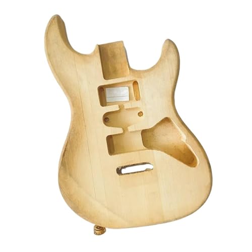 木製エレキギター本体 ソリッドバスウッドSTエレキギターボディDIY交換可能