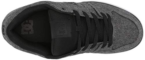 Image of DC mens Pure Skate Shoe, Charcoal Heather, 9.5 US