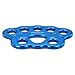 Baglaum 2X 8 Holes Outdoor Rigging Plate 45KN Rock Climbing Mountaineering Anchor Point Connector Gear Rigging Plate, Blue