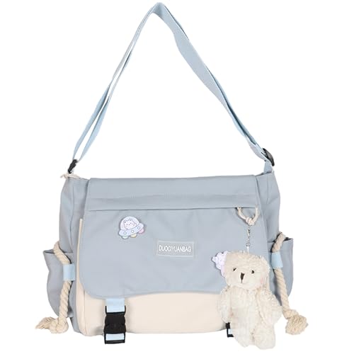 Japanese Crossbody Bag for Women Shoulder Bag with Adjustable Strap Nylon Shoulder Purse