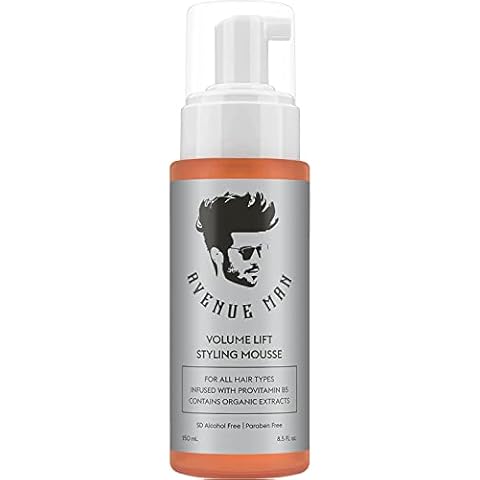 Avenue Man Volume Lift Mousse (5.07 oz) - Styling Hair Products for Men - Firm Hold Foam with Herbal Extracts for All Hair Types - Alcohol & Paraben Free Cover