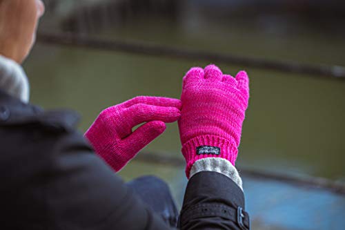 Guantes de punto para mujer EEM con forro Thinsulate de algodón premium 5