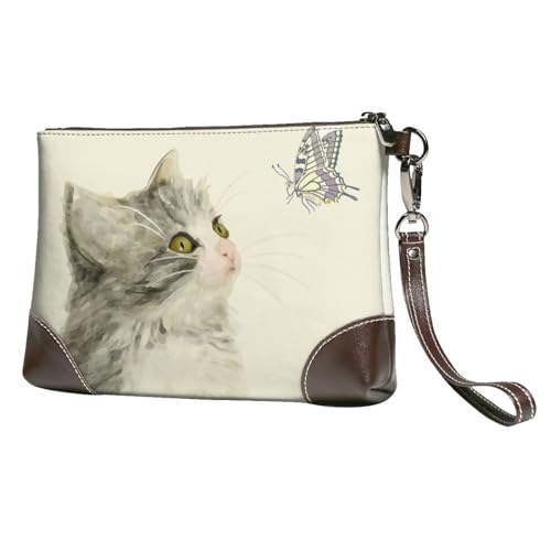 Stebvi] クラッチバッグ ネコ 猫 猫柄 動物柄 白 セカンドバッグ