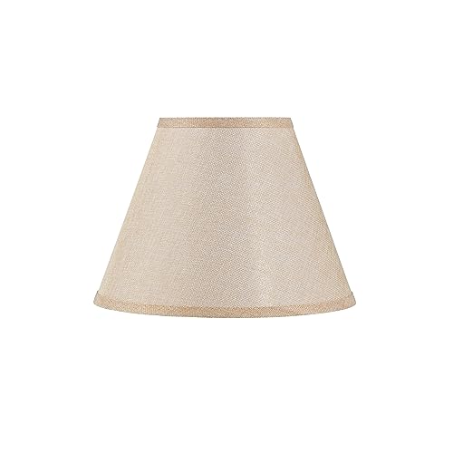 Image of Aspen Creative 32998 Transitional Empire Shape Spider Construction Lamp Shade in Beige, 6 inch Top x 12 inch Bottom x 9 inch Slant Height