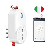 Maxcio WiFi Smart Socket, Italian Smart Socket 16A Compatible with Amazon Alexa and Google Home...