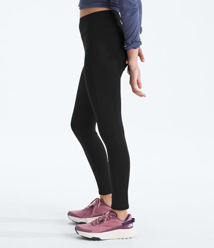 THE NORTH FACE Girls Never Stop Tights | Athletic Leggings for Kids, Moisture Wicking Fabric, Media Pocket, Wide Waistband2