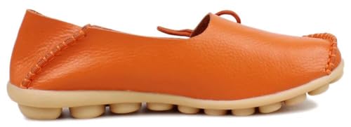 Image of Women's Leather Slipper Loafers Flat Shoes Slip-Ons
