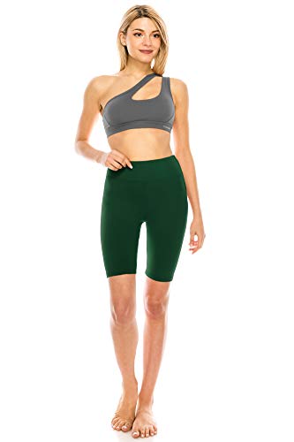 Image of ALWAYS Women's High Waist Bike Shorts - Athletic Workout Tummy Control Stretch Running Yoga Pants