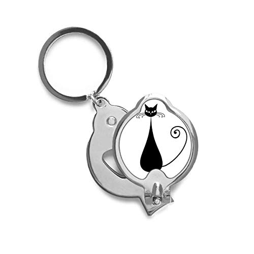 Coupe-ongles chat noir Halloween avec silhouette artistique de précision
