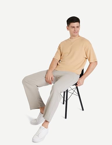 Image of Amazon Brand - Symbol Men's Cotton Blend Oversized Fit T-Shirt