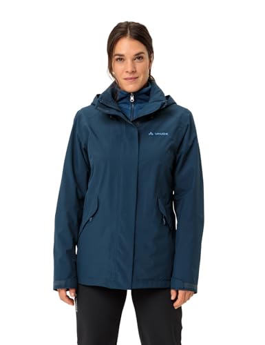 VAUDE 3-in-1 Jacke Damen Rosemoor II – Wasserdichte & atmungsaktive Damen Winterjacke – Damen Doppeljacke mit abnehmbarer Innenjacke – Damen Übergangsjacke ideal für Outdoor-Aktivitäten